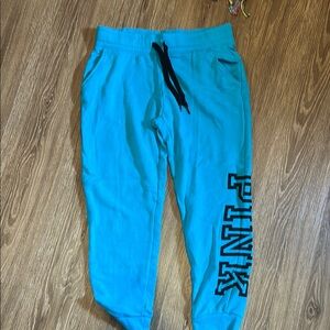 Blue Joggers with Black Drawstring